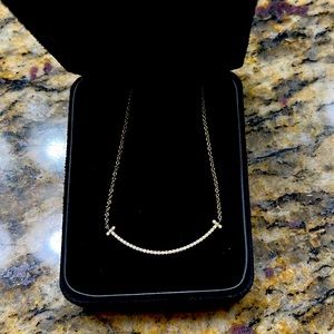 Tiffany & Co. Tiffany T Diamond Smile Necklace